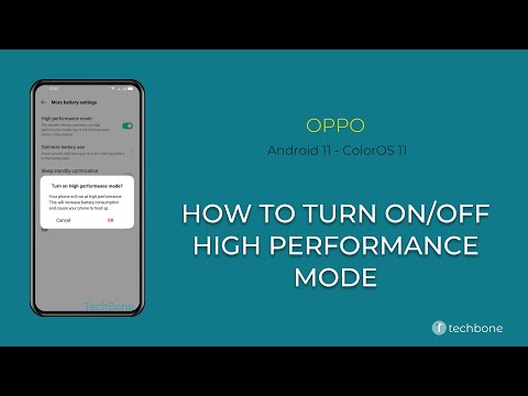 How to Turn On/Off High performance mode - Oppo [Android 11 - ColorOS 11]