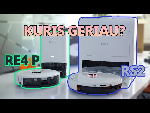 Dulkių siurblys - robotas EZVIZ CS-RE4-PWT2, Baltas video