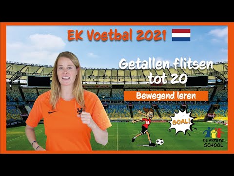 Getallen tot 20 herkennen - EK Voetbal 2021 I Bewegend leren I De Fitste School