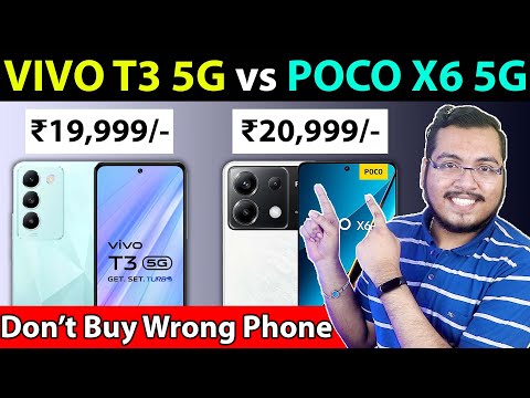 ???? VIVO T3 5G vs POCO X6 5G  - Best Gaming Smartphone Under ₹20,000