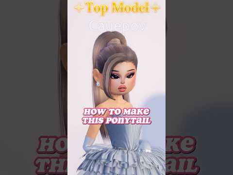 BEST PONYTAIL HACK in DRESS TO IMPRESS #roblox #dresstoimpress #dti #shorts