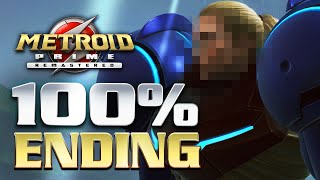 Metroid Prime Remastered - 100% ENDING (Samus Face Reveal)