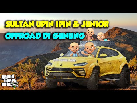 Sultan Upin ajak Upin Ipin Junior OFFROAD pake LAMBO URUS - GTA V Upin Ipin Episode Terbaru 479