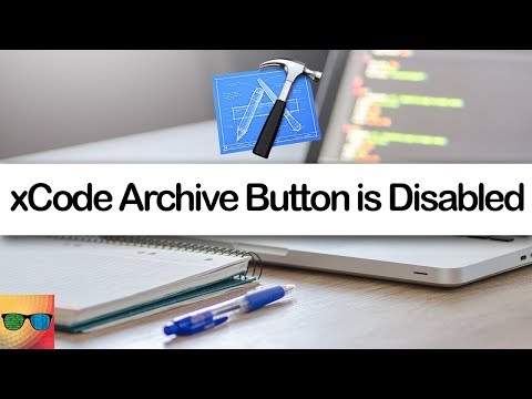 Xcode Archive button is Disabled How to fix it
