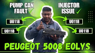 Peugeot 5008 Eolys| Additive Pump CAN Fault & Injector Issue (U0118, P1434, P1435, P02D3)