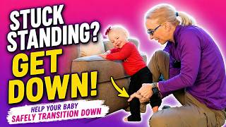 Baby Stuck Standing? Teach Them to Get Down 👶🏻⬇️ | Baby PT #31