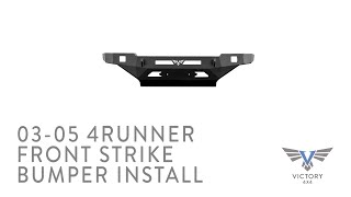 03-05 4Runner Front Strike Bumper Install
