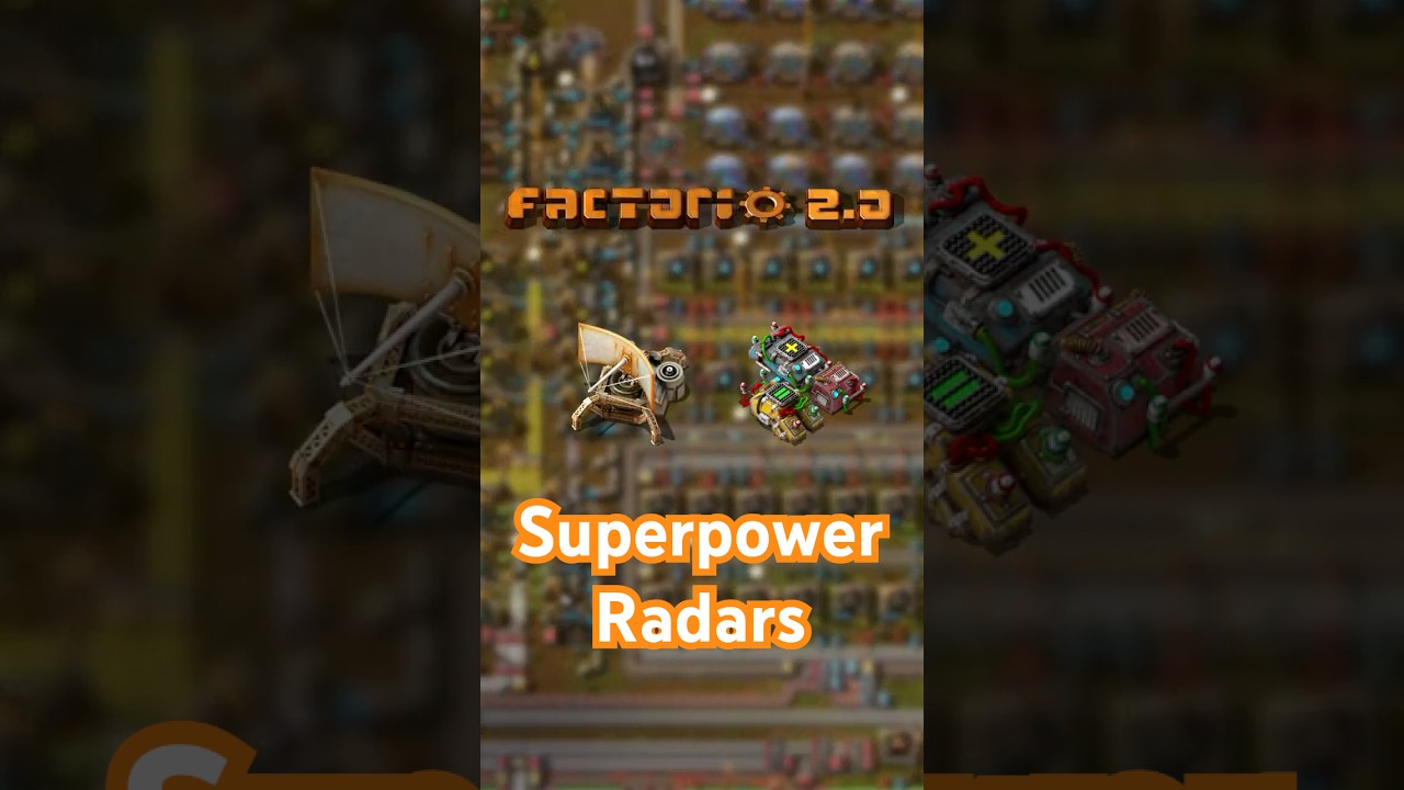 Did You Know Radars Can Do THIS in Factorio? #factorio #factoriospaceage #factoriotutorial