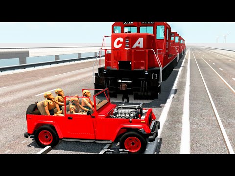 Train Accidents #26 - BeamNG.Drive | CrashTherapy