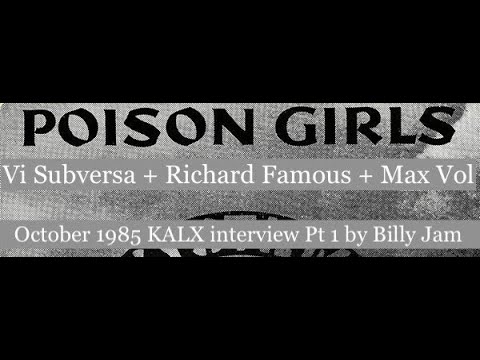 Poison Girls (Vi, Richard, Max) interview Pt 1 (1985 KALX) AUDIO