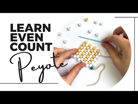Basic Bead Weaving - Peyote Stitch Tutorial || Even Count || Using BIG BEADS