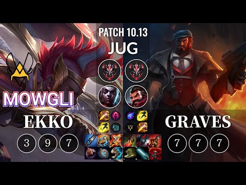 VIT Mowgli Ekko vs Graves Jungle - KR Patch 10.13