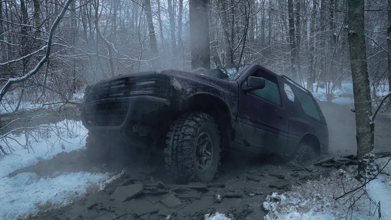 НЕпроходимый маршрут и тест лебёдки.