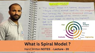 Spiral Model in Software Engineering Tutorials - Lecture 20