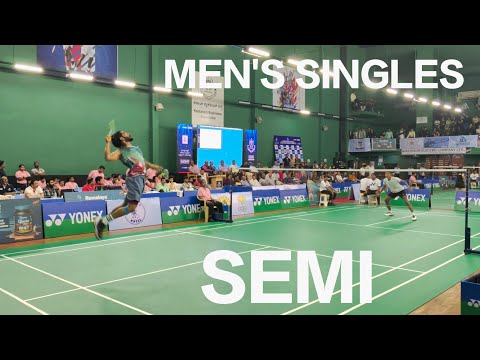 MEN'S SINGLES SEMI | RAGHU M V/S SATHISH KUMAR | SENIOR NATIONAL BADMINTON CHAMPIONSHIP