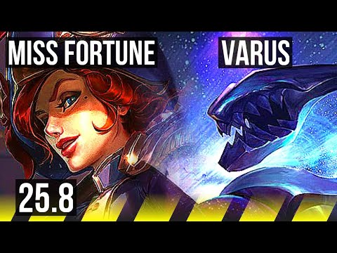 MISS FORTUNE & Renata Glasc vs VARUS & Soraka (ADC) | 5/1/9 | KR Master | 25.8