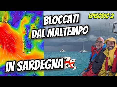 ⛵ STUCK by the MAESTRALE in SARDINIA⚓30 knots at anchor - Trekking 🥾 and Snorkeling 🤿🌊 sailing vlog