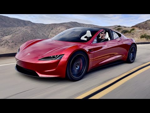 Tesla Roadster Amazing Speeds + Crazy Acceleration