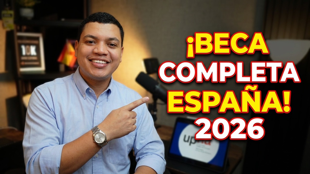 Cómo ganar una BECA COMPLETA de maestría en ESPAÑA (matrícula, alojamiento y manutención) 🇪🇸