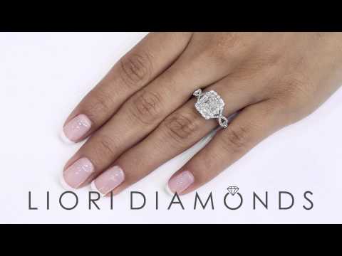 ER-SOLD-138 - 2.47 Ct. EGL Certified E-VS1 Radiant Cut Diamond Engagement Ring 18k White Gold