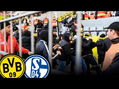 When Dortmund visited the Schalke block (in the stadium)...