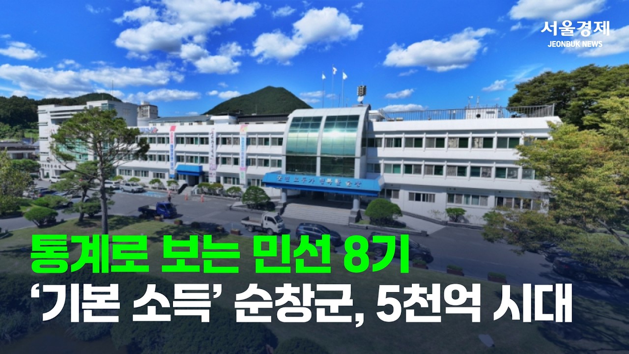 통계로 보는 민선 8기⋯’기본 소득’ 순창군, 5천억 시대