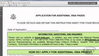 How to apply for additional Passport Pages