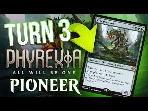 Tyrranax Rex on turn 3 in Pioneer? Phyrexia: All Will Be One MTG Neoform | Magic: The Gathering