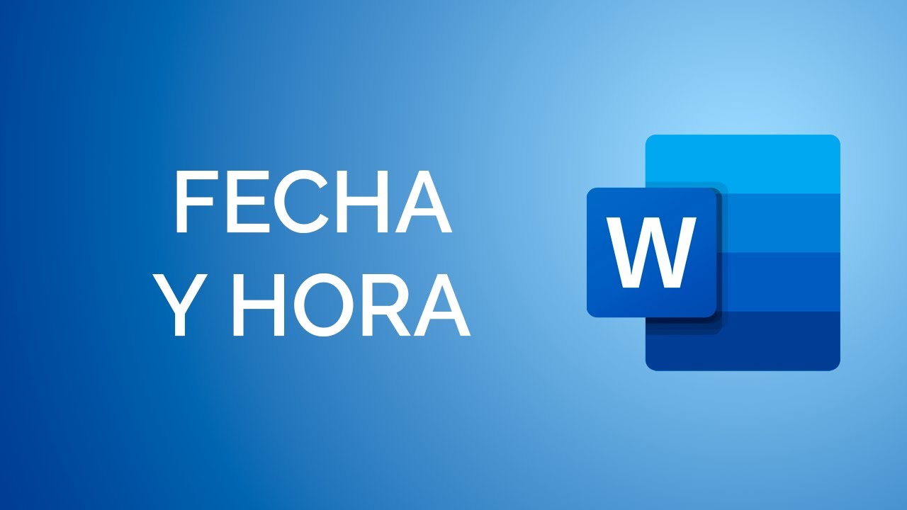 Cómo poner FECHA y HORA en Word
