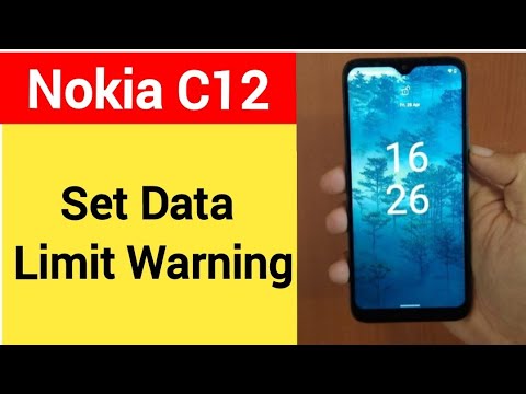 how to set data limit warning Nokia, Nokia C12 me data limit kaise set karen