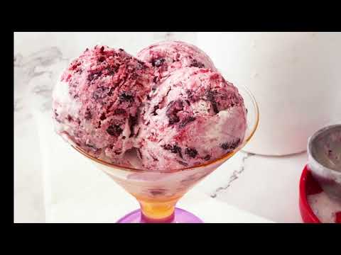 Mixed Berry Ice Cream - No Machine Needed and takes just 5 Minutes