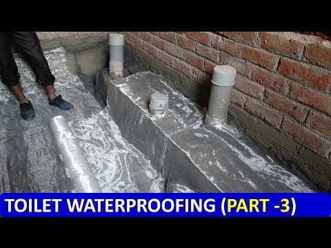 Fiberglass mesh waterproofing for toilet