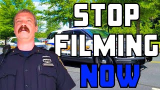 Mad Cops Try To Force Man To Stop Recording In Public Building Then They Do This...