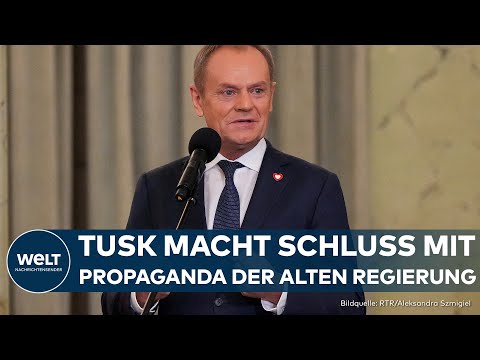 POLEN: Neuer Ministerpräsident Tusk greift durch! Neue Hauptnachrichten Sendung wird ausgestrahlt