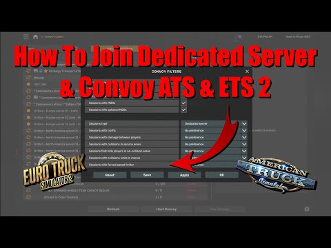 How To Join Dedicated Server & Join Convoy ATS & ETS 2