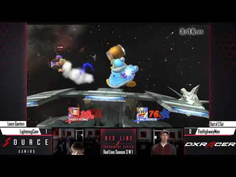 Red Line Smash 40 - TheHighwayMan (King Dedede) Vs. LightningCam (Diddy Kong)