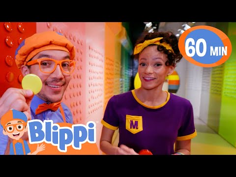 Blippi Goes to the Color Factory NYC with Meekah! | Educational Kids Videos | Moonbug Kids