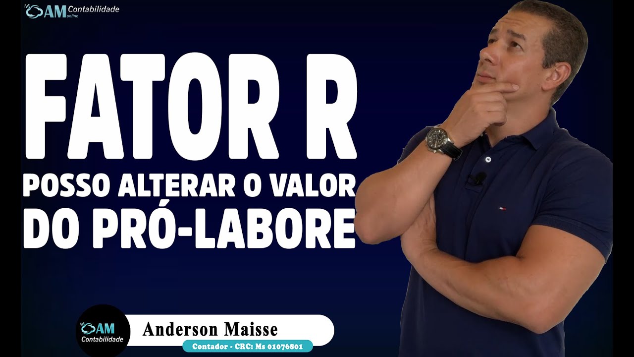 POSSO ALTERAR O VALOR DO PRÓ LABORE PARA ENQUADRAR NO FATOR R?