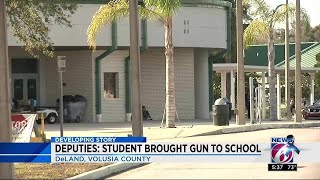 DeLand student brings gun to school