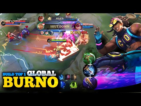 Epic comeback 1x MANIAC!! Bruno Late Game Monster!! - Build Top 1 Global Bruno ~ MLBB