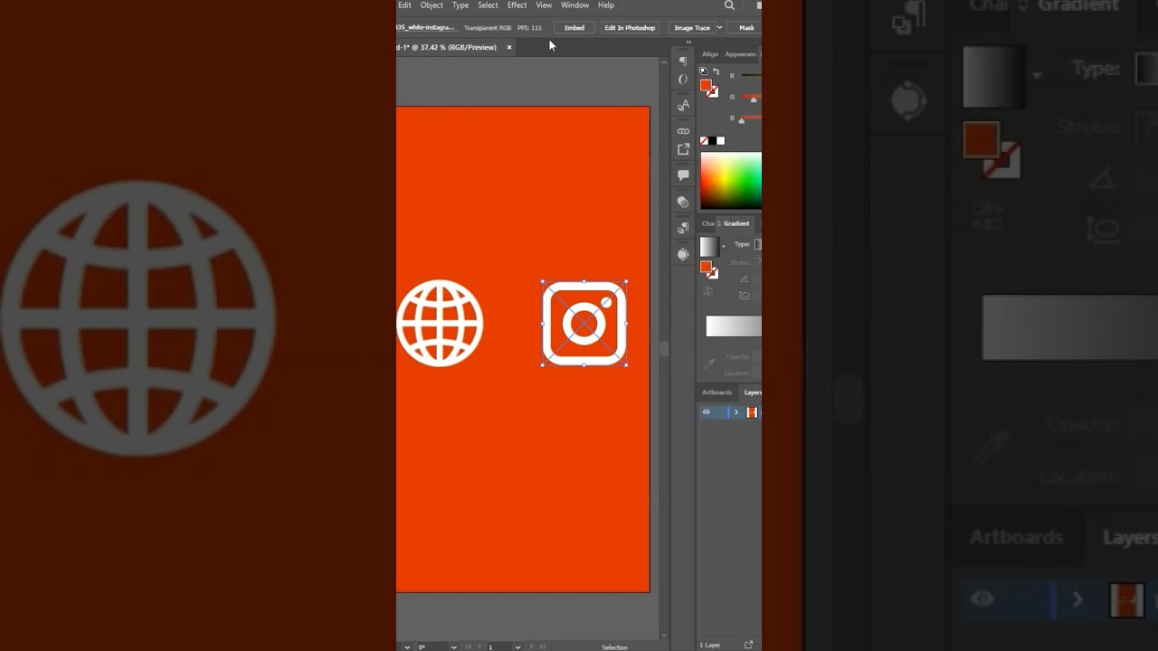 icon color change in illustrator 2023 #tutorial #illustrator #illustrator2023 #photoshop