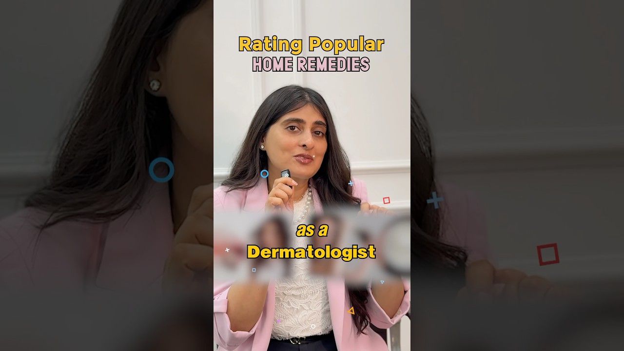 Rating Popular Home Remedies as a Dermatologist. #dermatologisttips #skincare