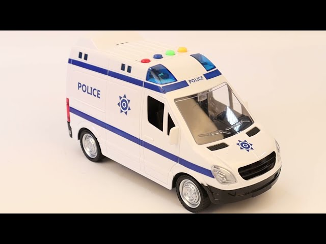 Фургон Police инерционный световые звуковые эффекты 1:16 - видео