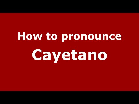 How to pronounce Cayetano (Mexico/Mexican Spanish) - PronounceNames.com