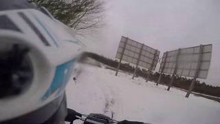 preview picture of video 'Yamaha YZ250F / Tight Frozen Track With Snow / -19 Part #2'