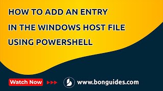 How to Add an Entry in the Windows Host File using PowerShell