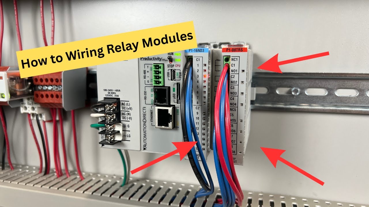 How to Wire a Relay Output Module - AutomationDirect P1000 - Lesson 3.1