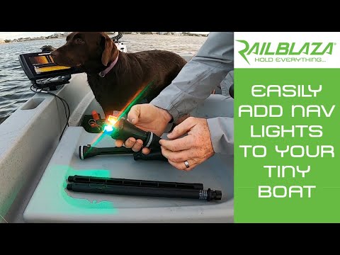 Easy Way To Mount Nav Lights On A Small Boat - No Wiring Needed