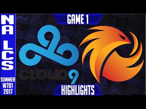 Cloud9 vs Phoenix1 Highlights Game 1 Week 7 NA LCS Highlights Summer 2017 C9 vs P1 G1