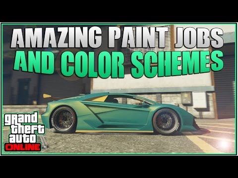 GTA 5 Online: AMAZING PAINT JOBS! Vice City Neon,Bleached Gold and More!